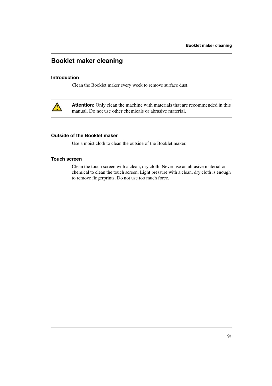 Booklet maker cleaning, See ‘ booklet maker | Konica Minolta bizhub PRO 2000P User Manual | Page 91 / 118