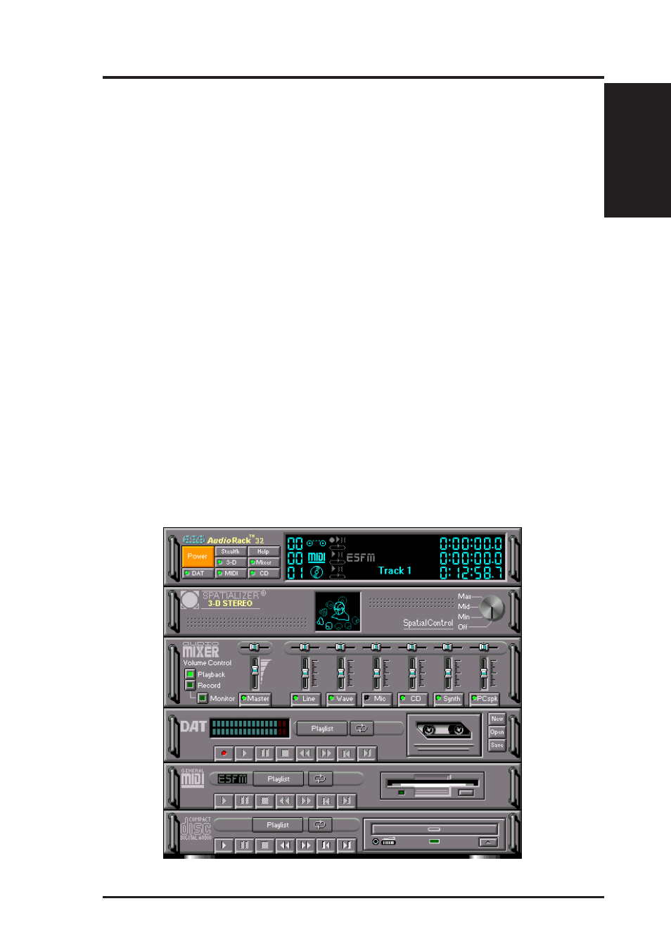 Software reference, Audio, Rack32 | Asus ME-99 User Manual | Page 91 / 104
