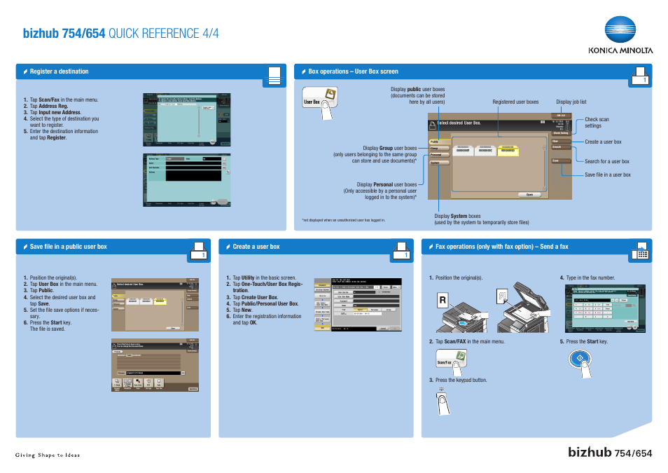 Konica Minolta bizhub 754 User Manual | Page 4 / 4