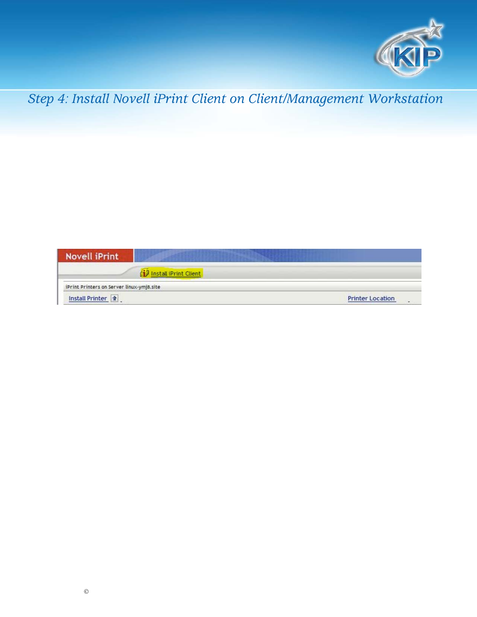 Novell installation and user guide | Konica Minolta KIP 720 User Manual | Page 11 / 20
