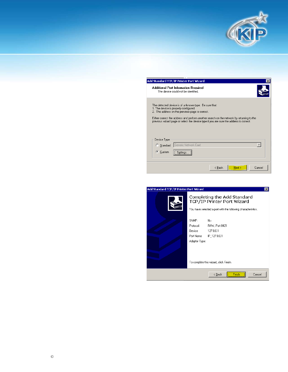 Novell installation and user guide | Konica Minolta KIP 720 User Manual | Page 7 / 20