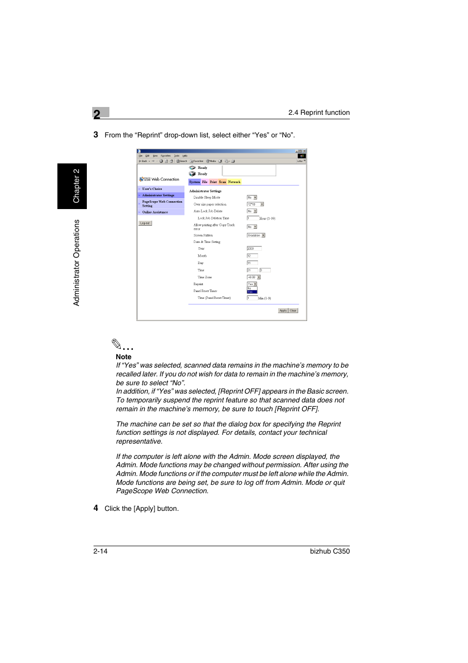 Konica Minolta bizhub C350 User Manual | Page 24 / 87