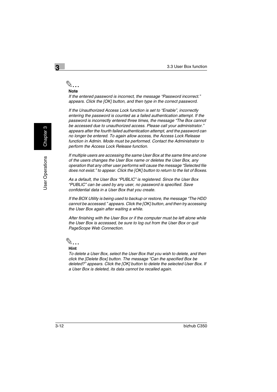 Konica Minolta bizhub C350 User Manual | Page 70 / 87