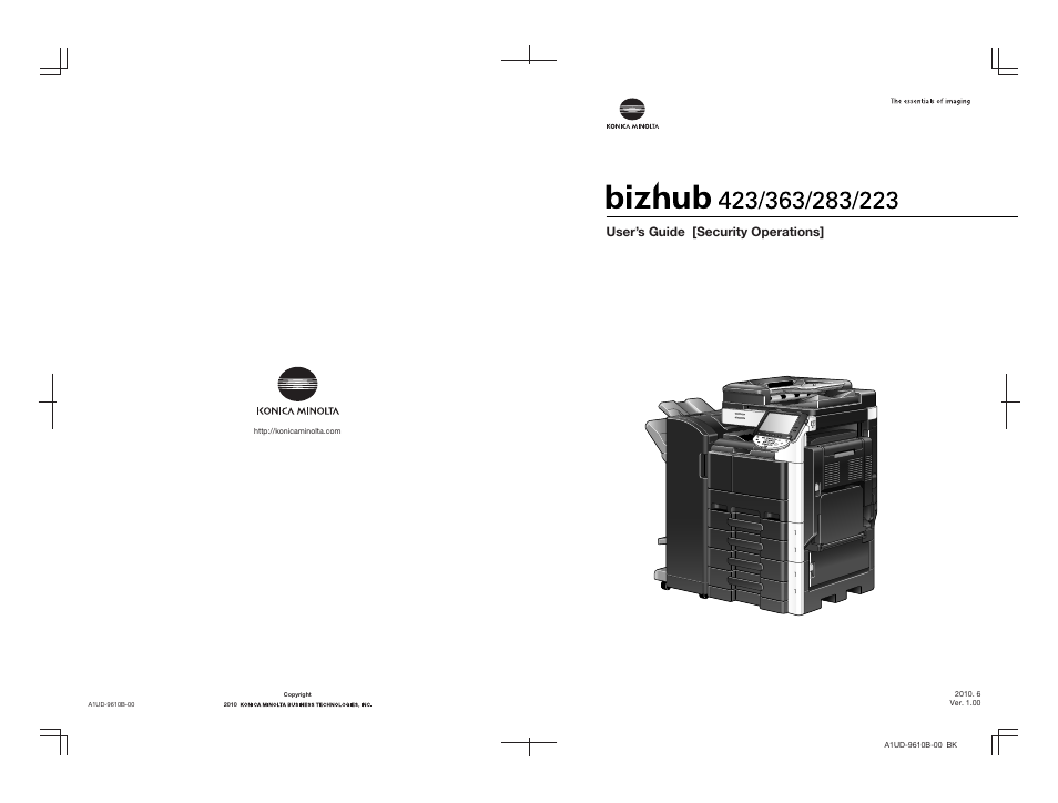 Konica Minolta BIZHUB 223 User Manual | 185 pages