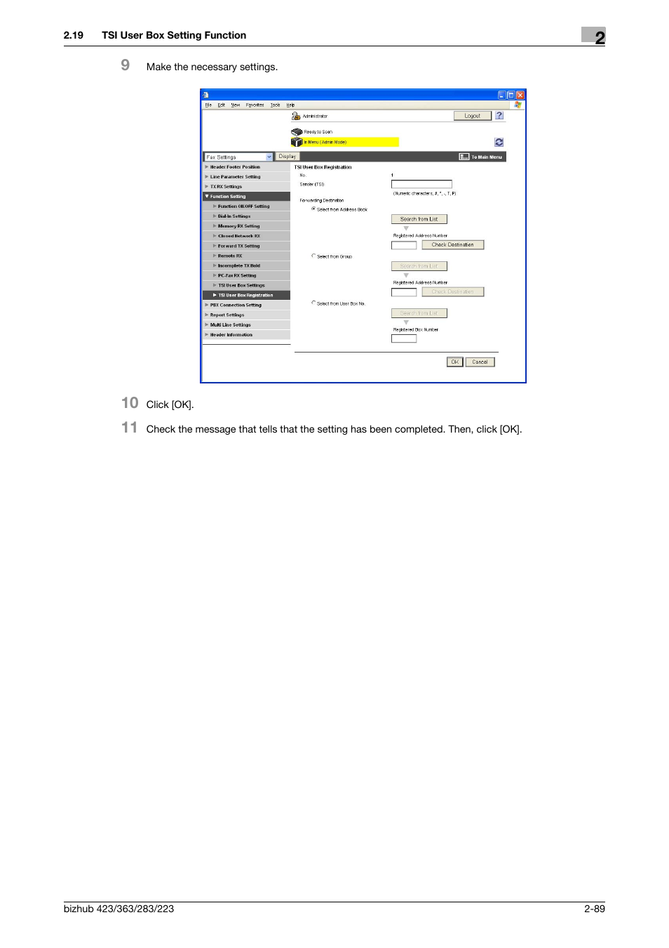 Konica Minolta BIZHUB 223 User Manual | Page 104 / 185