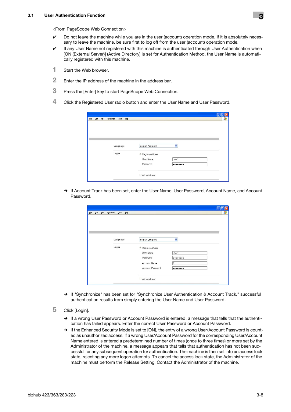 Konica Minolta BIZHUB 223 User Manual | Page 118 / 185