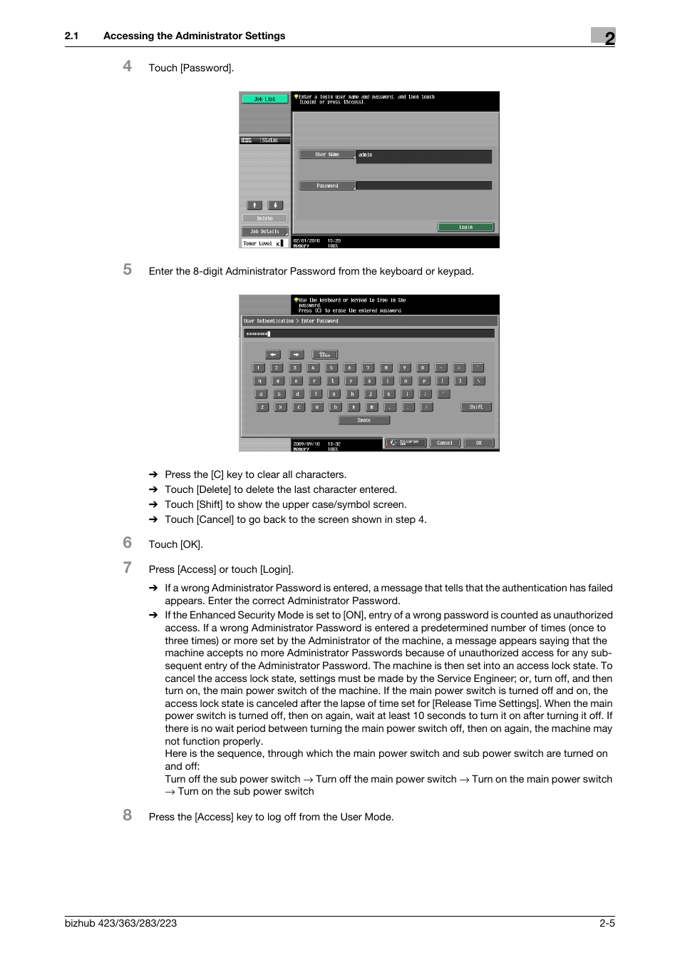 Konica Minolta BIZHUB 223 User Manual | Page 20 / 185