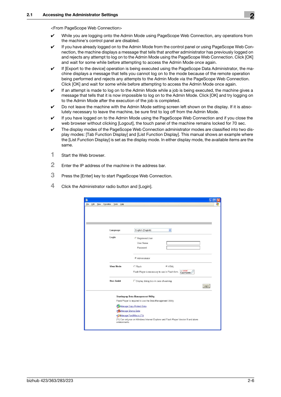 Konica Minolta BIZHUB 223 User Manual | Page 21 / 185