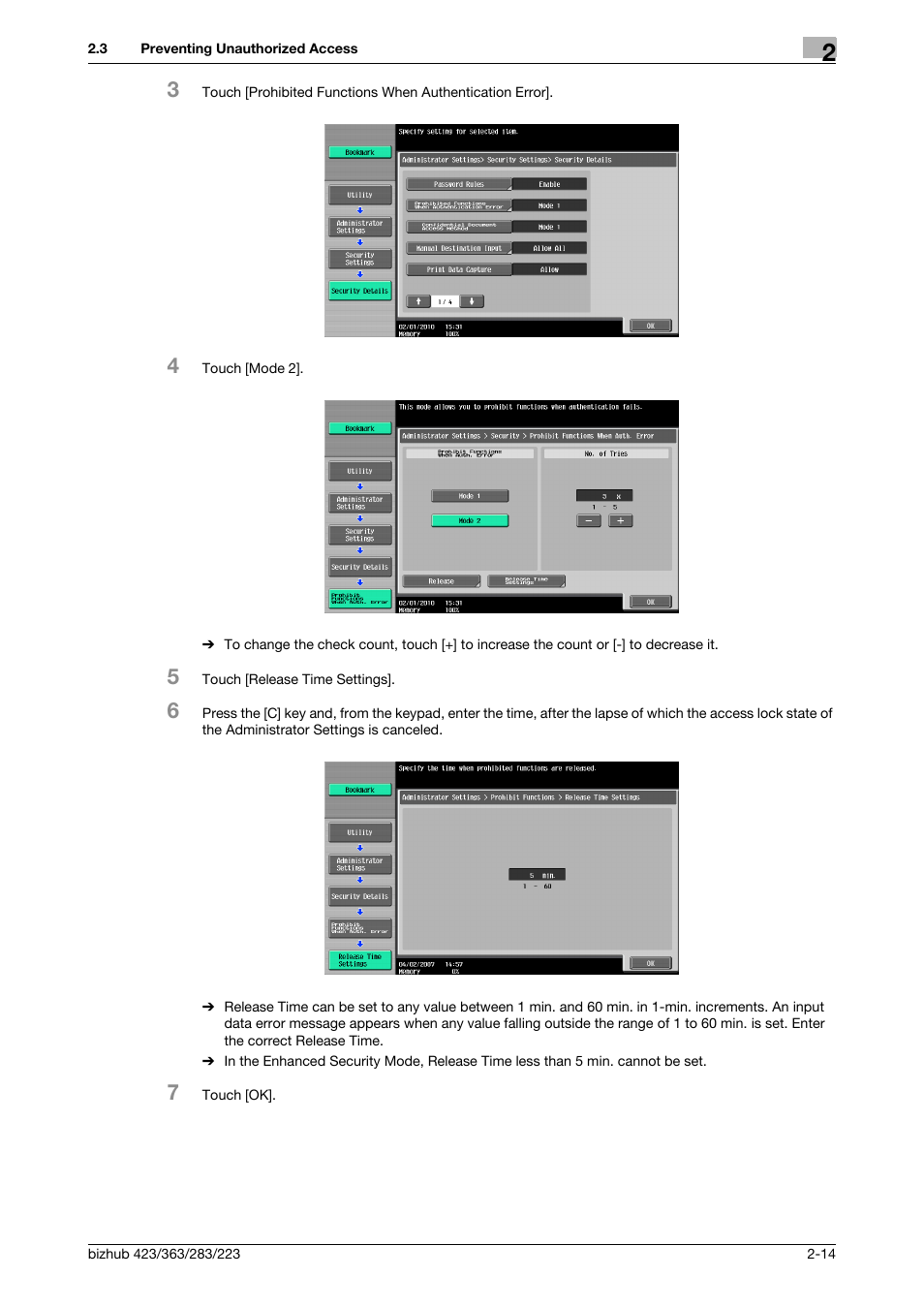 Konica Minolta BIZHUB 223 User Manual | Page 29 / 185