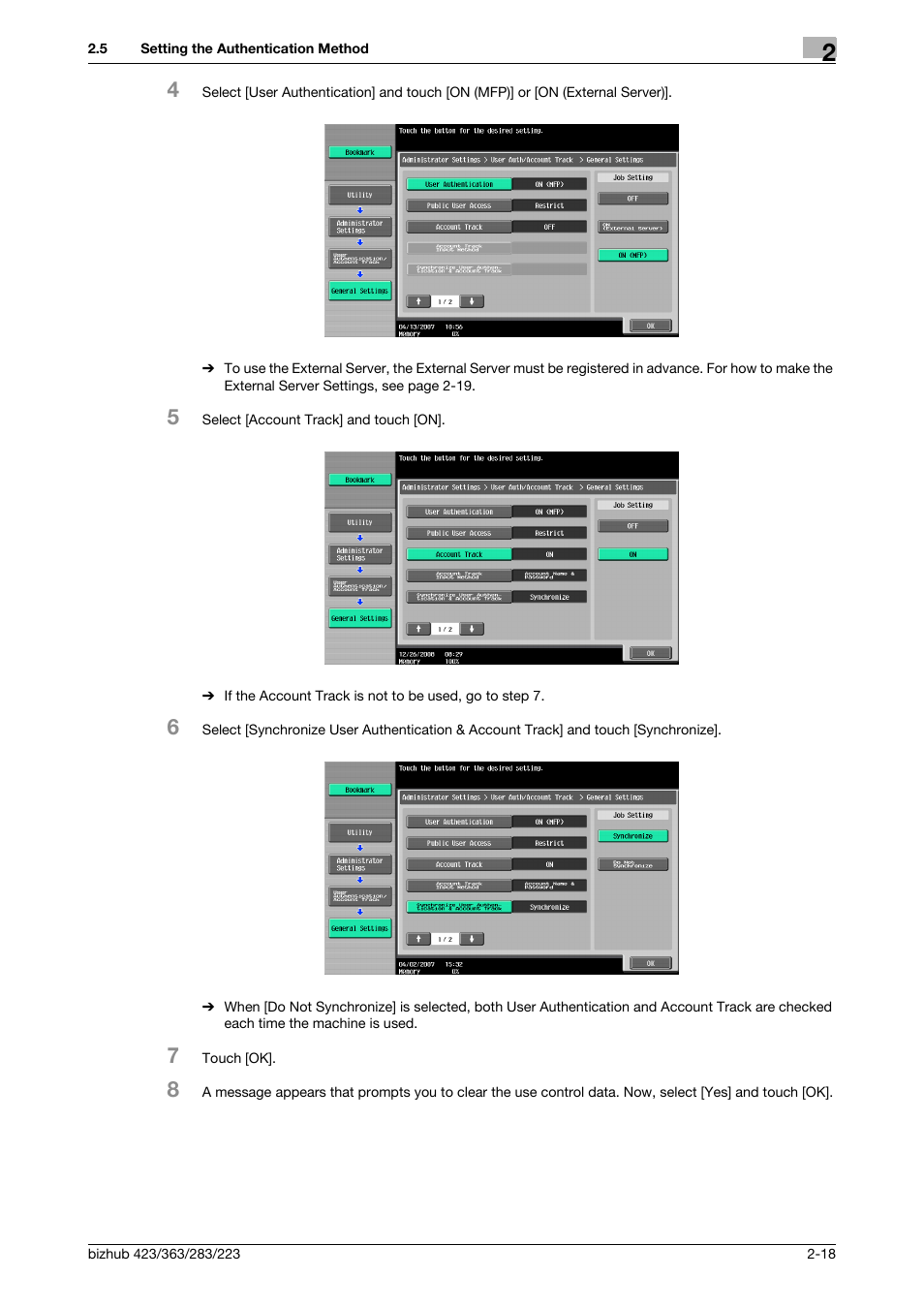 Konica Minolta BIZHUB 223 User Manual | Page 33 / 185