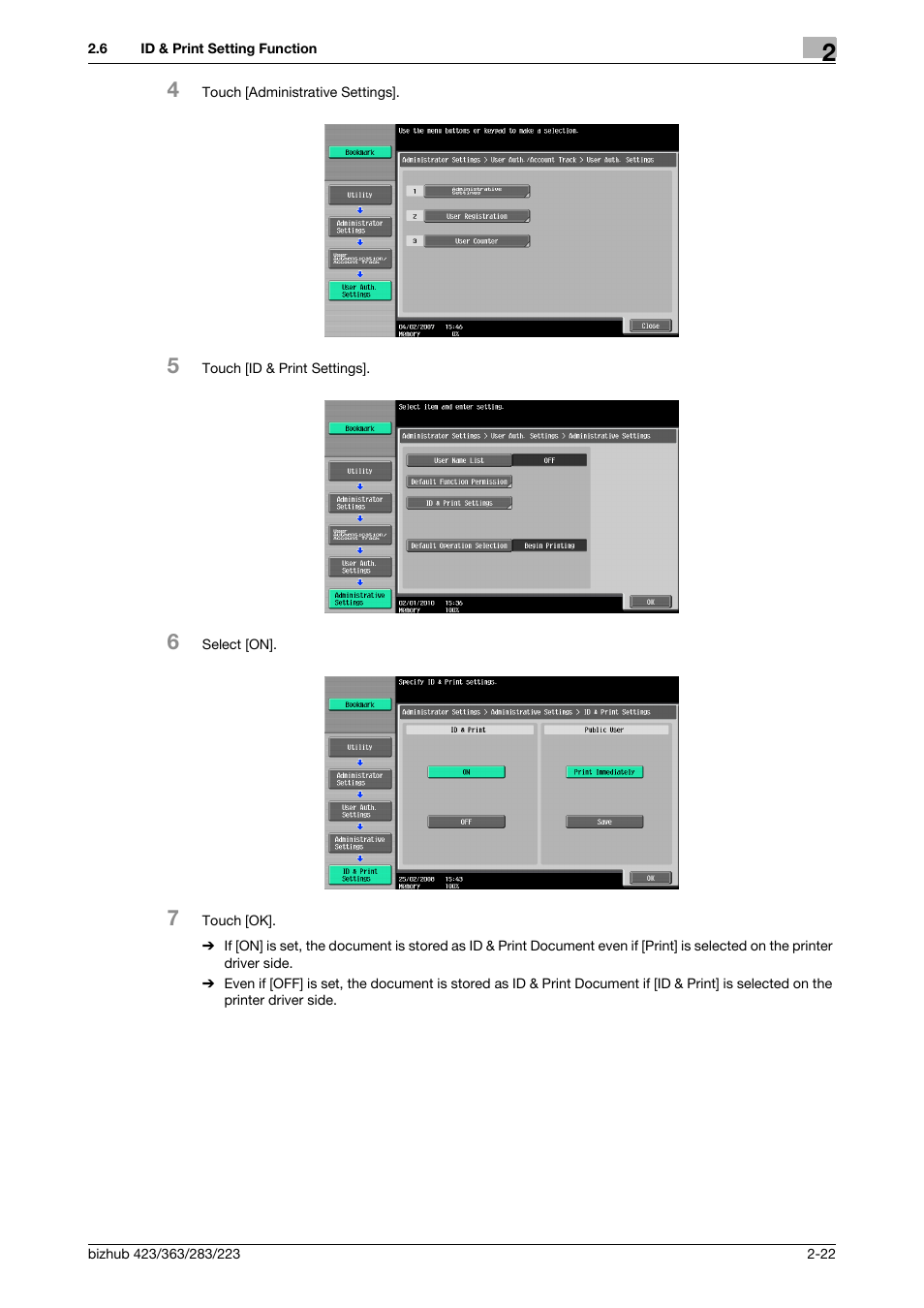 Konica Minolta BIZHUB 223 User Manual | Page 37 / 185