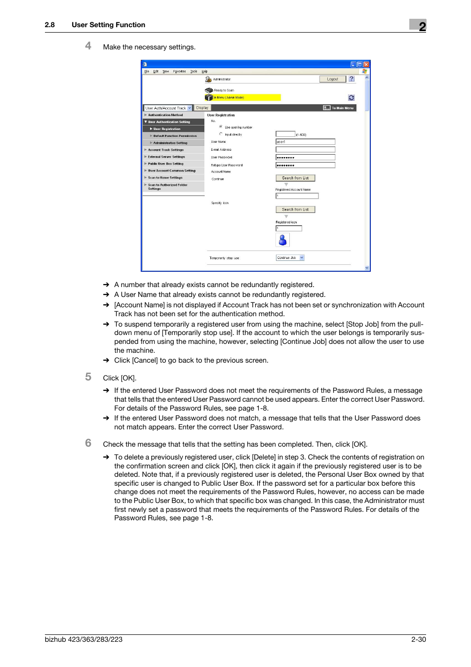 Konica Minolta BIZHUB 223 User Manual | Page 45 / 185