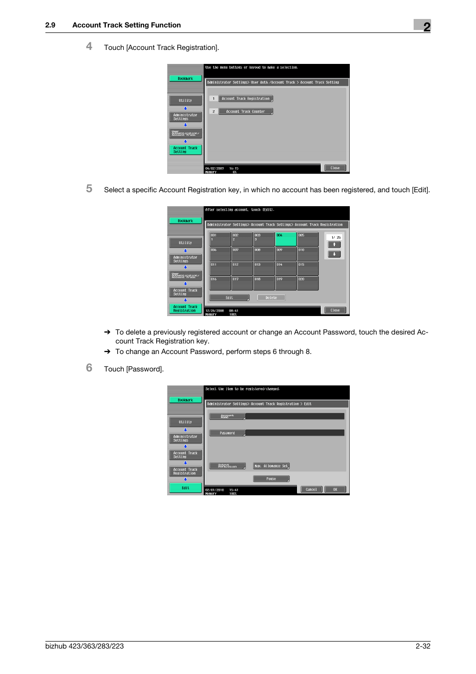 Konica Minolta BIZHUB 223 User Manual | Page 47 / 185