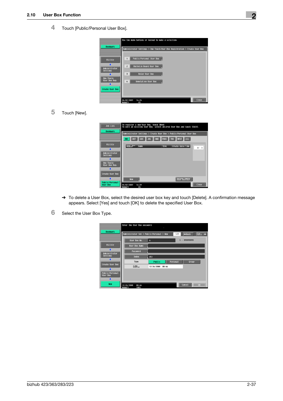 Konica Minolta BIZHUB 223 User Manual | Page 52 / 185