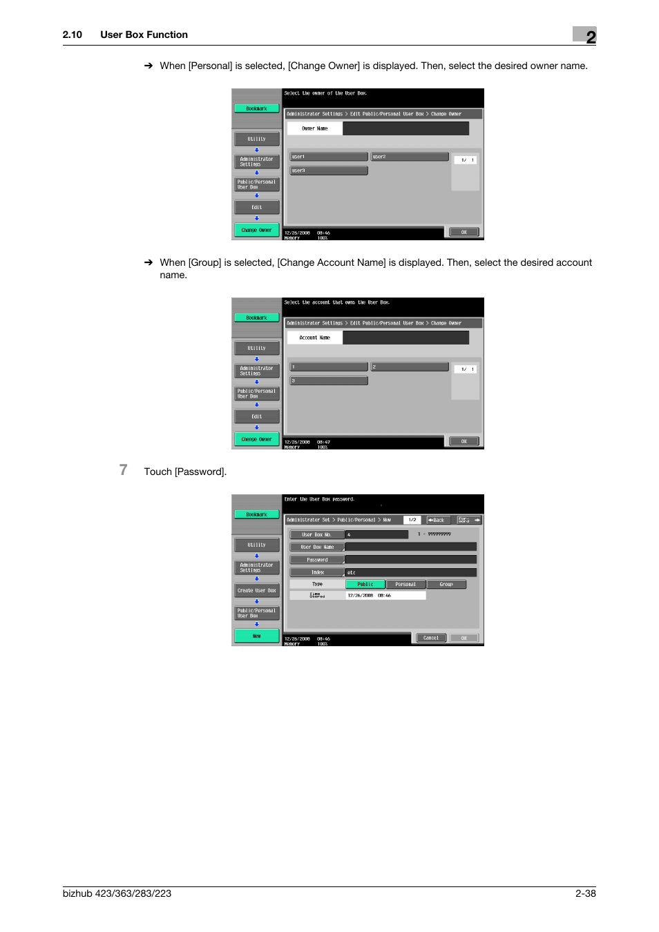 Konica Minolta BIZHUB 223 User Manual | Page 53 / 185