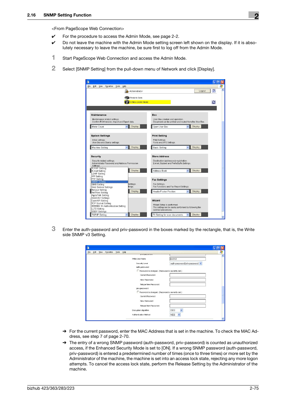 Konica Minolta BIZHUB 223 User Manual | Page 90 / 185