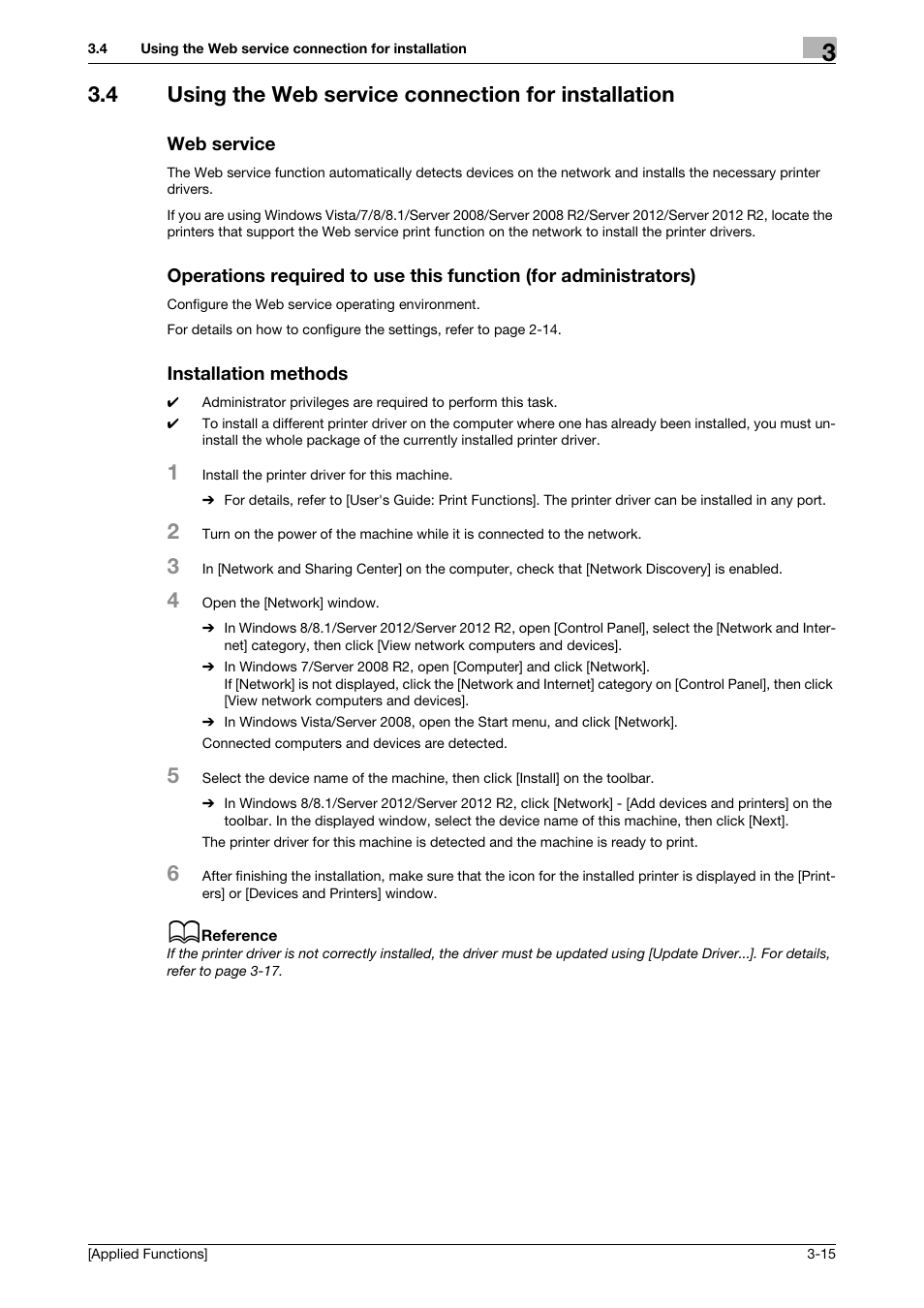 Web service, Installation methods | Konica Minolta bizhub 4750 User Manual | Page 120 / 149