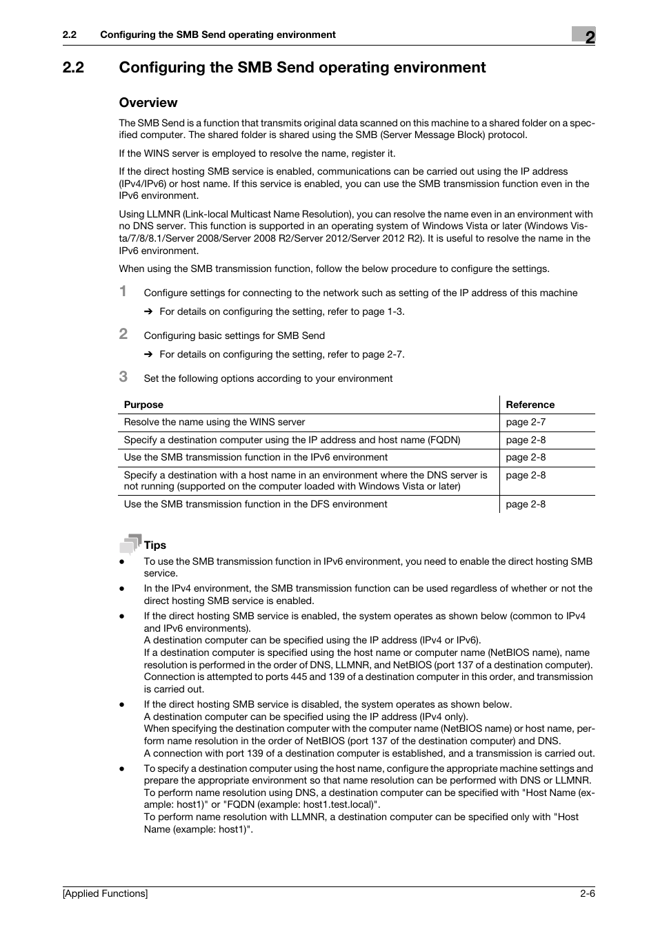 2 configuring the smb send operating environment, Overview | Konica Minolta bizhub 4750 User Manual | Page 71 / 149