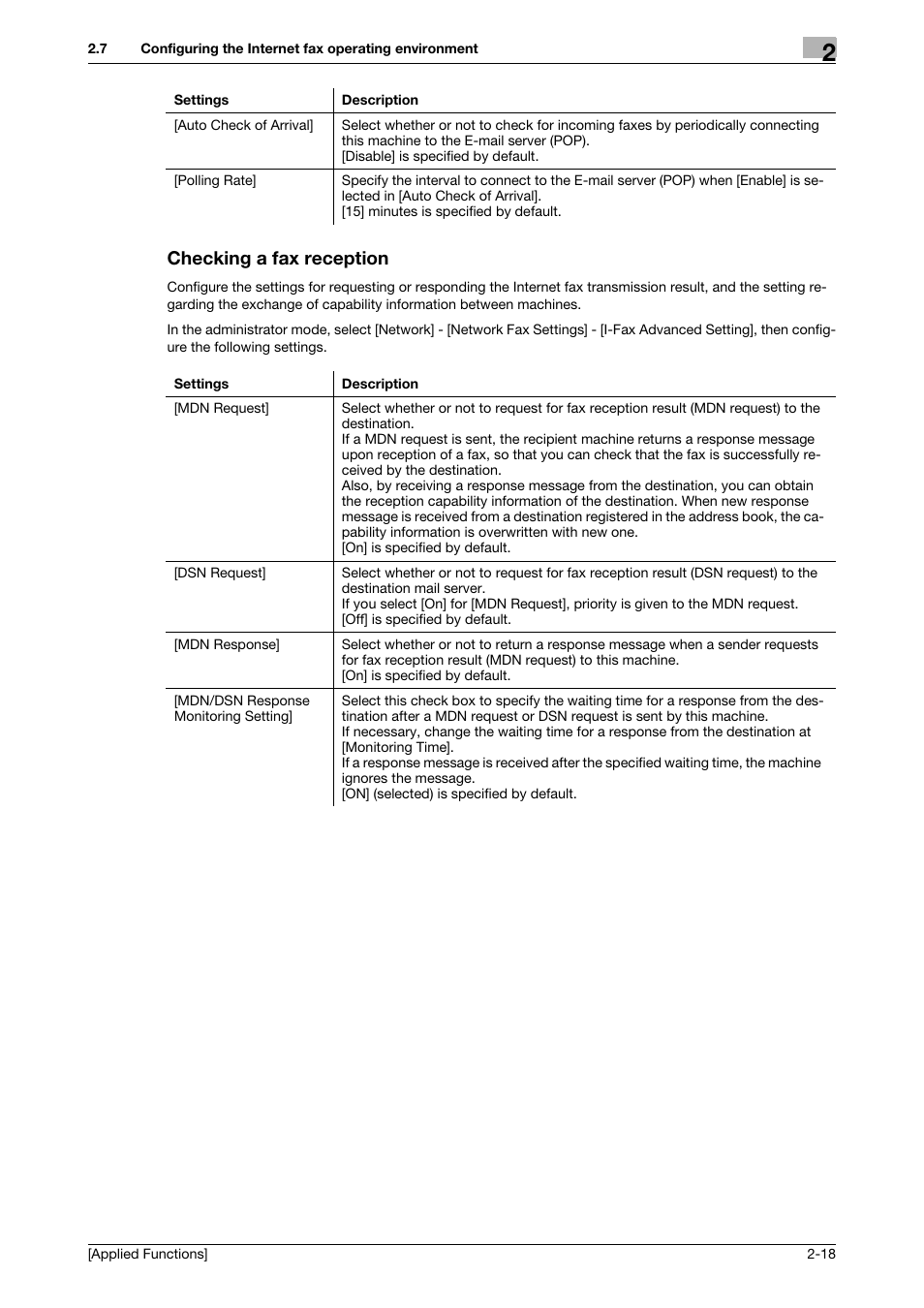 Checking a fax reception, Checking a fax reception -18 | Konica Minolta bizhub 4750 User Manual | Page 83 / 149