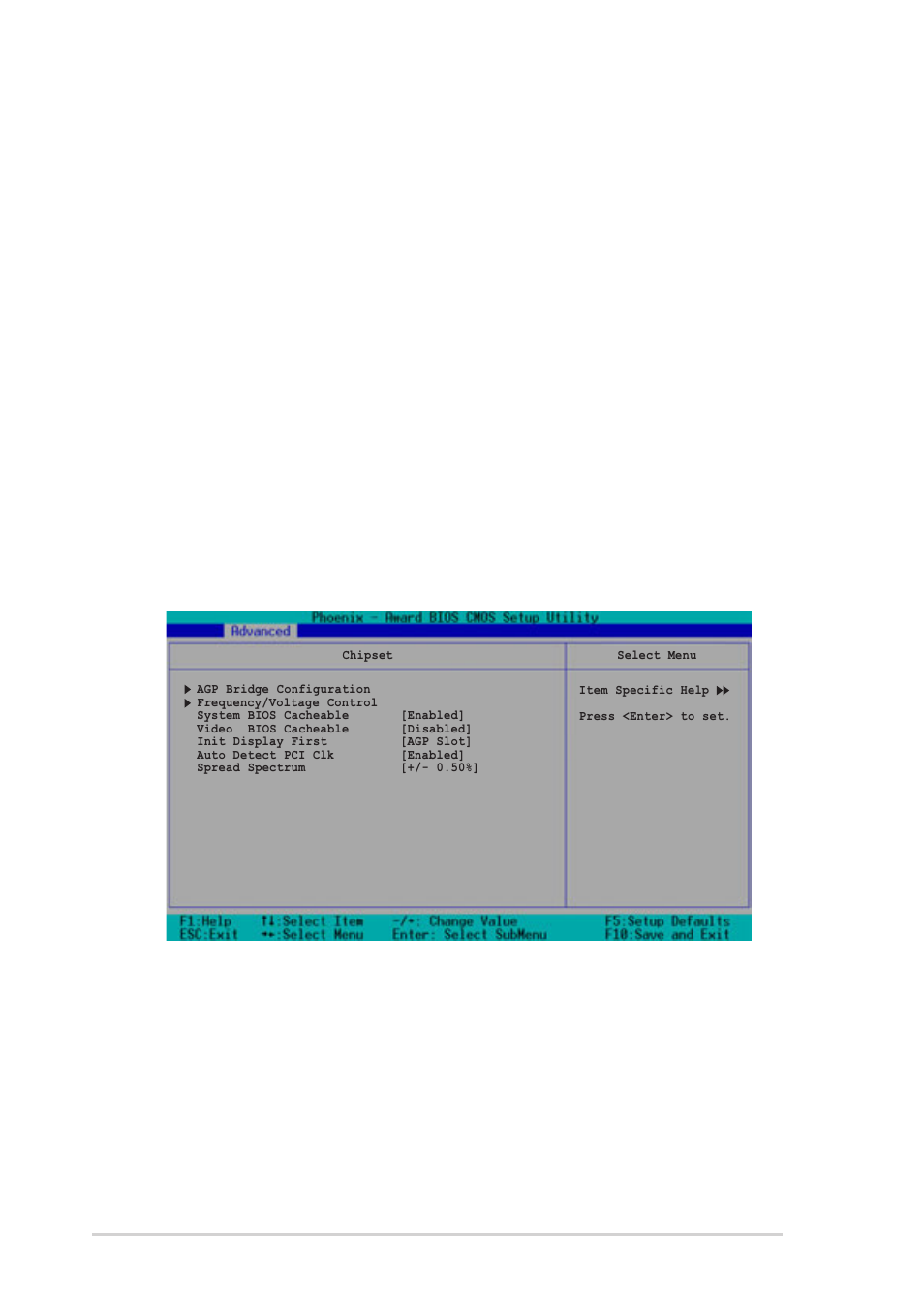 4 chipset, Dram ras# to cas# delay [3, Dram ras# precharge [3 | System bios cacheable [enabled, Video bios cacheable [disabled, Chapter 5: bios setup 5-20 | Asus AP1720-E2 User Manual | Page 124 / 156