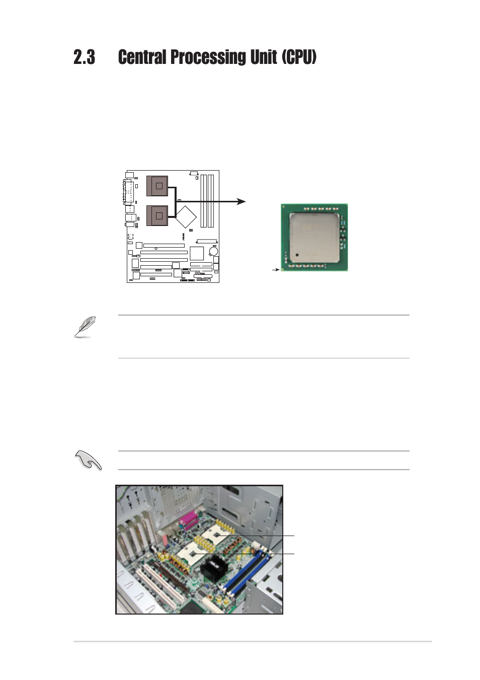 3 central processing unit (cpu), 1 overview, 2 installing the cpu | Asus AP1720-E2 User Manual | Page 25 / 156