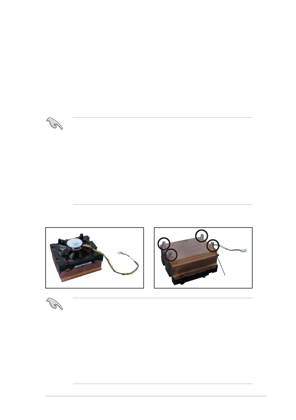 3 installing the cpu heatsink and fan, Cpu heatsink (top view) cpu heatsink (bottom view) | Asus AP1720-E2 User Manual | Page 27 / 156