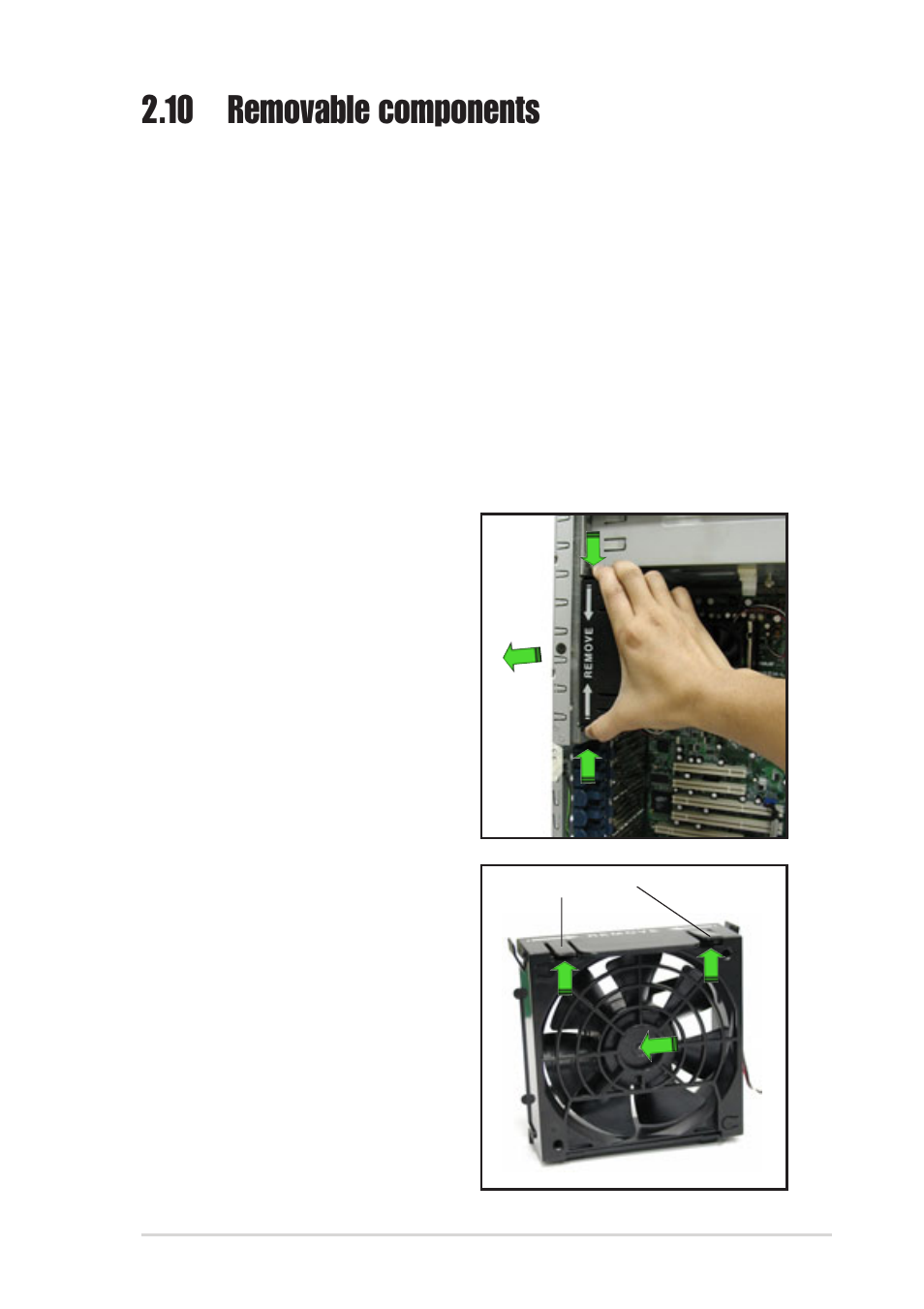 10 removable components, 1 chassis fan | Asus AP1720-E2 User Manual | Page 59 / 156