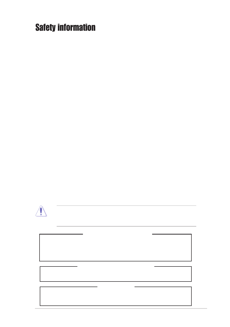 Safety information, Electrical safety, Operation safety | Class 1 laser product | Asus AP1720-E2 User Manual | Page 7 / 156