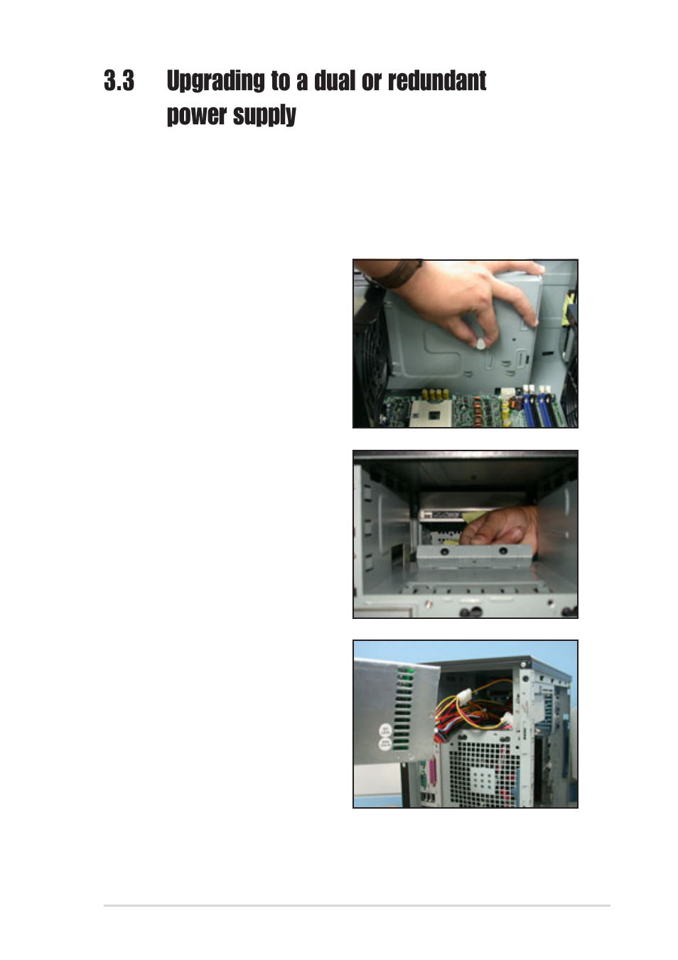 3 upgrading to a dual or redundant power supply | Asus AP1720-E2 User Manual | Page 83 / 156