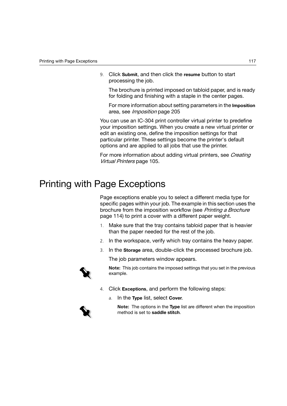 Printing with page exceptions | Konica Minolta bizhub PRO C6500P User Manual | Page 125 / 266