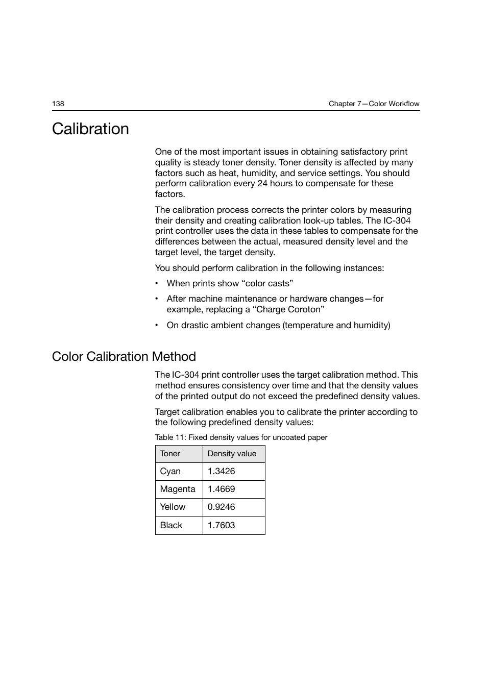 Calibration, Color calibration method | Konica Minolta bizhub PRO C6500P User Manual | Page 146 / 266