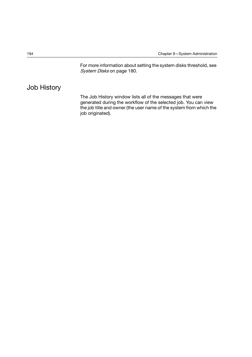 Job history | Konica Minolta bizhub PRO C6500P User Manual | Page 202 / 266