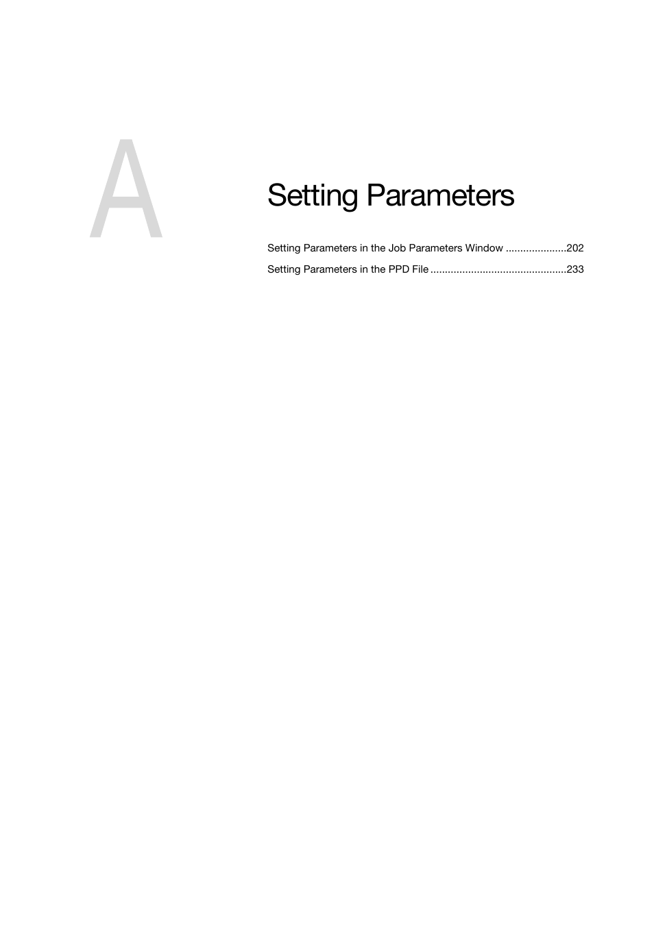 Setting parameters, A setting parameters | Konica Minolta bizhub PRO C6500P User Manual | Page 209 / 266