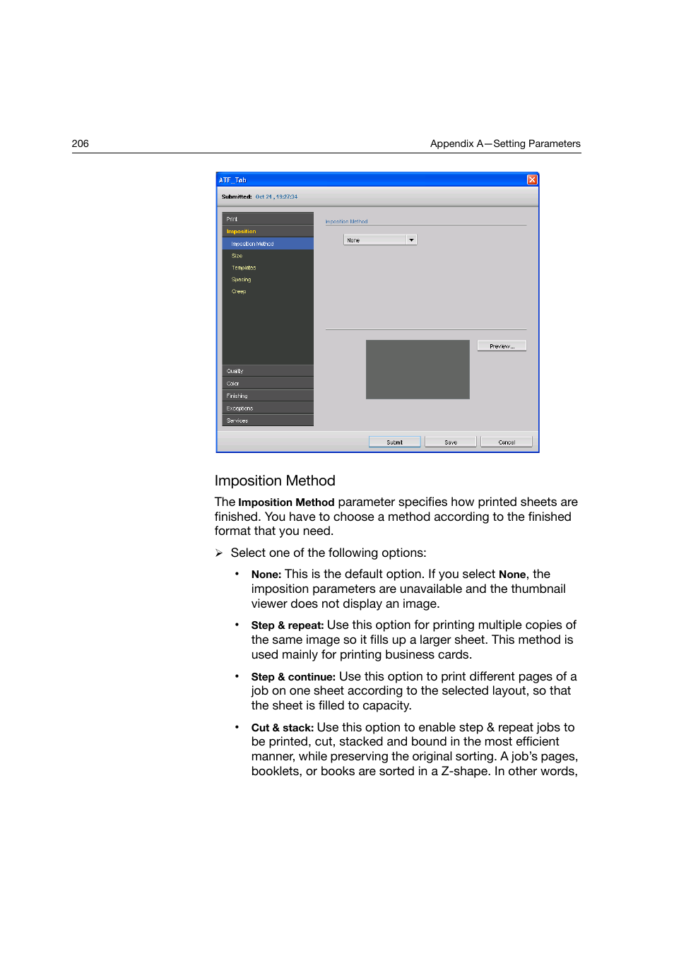 Imposition method | Konica Minolta bizhub PRO C6500P User Manual | Page 214 / 266