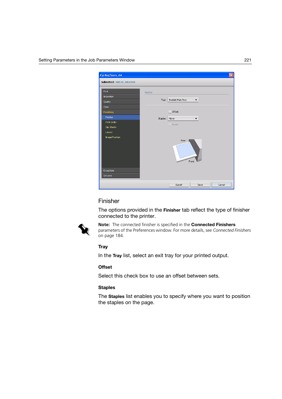 Finisher | Konica Minolta bizhub PRO C6500P User Manual | Page 229 / 266