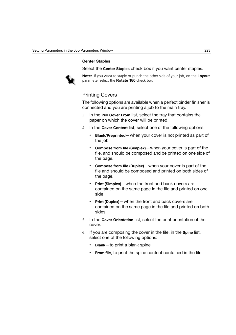 Printing covers | Konica Minolta bizhub PRO C6500P User Manual | Page 231 / 266