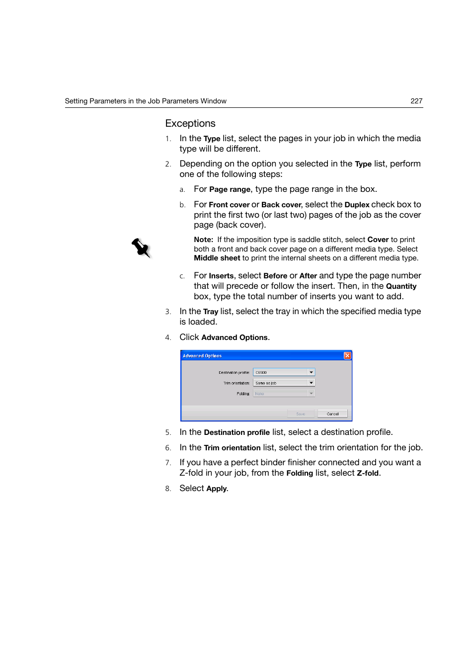 Exceptions | Konica Minolta bizhub PRO C6500P User Manual | Page 235 / 266