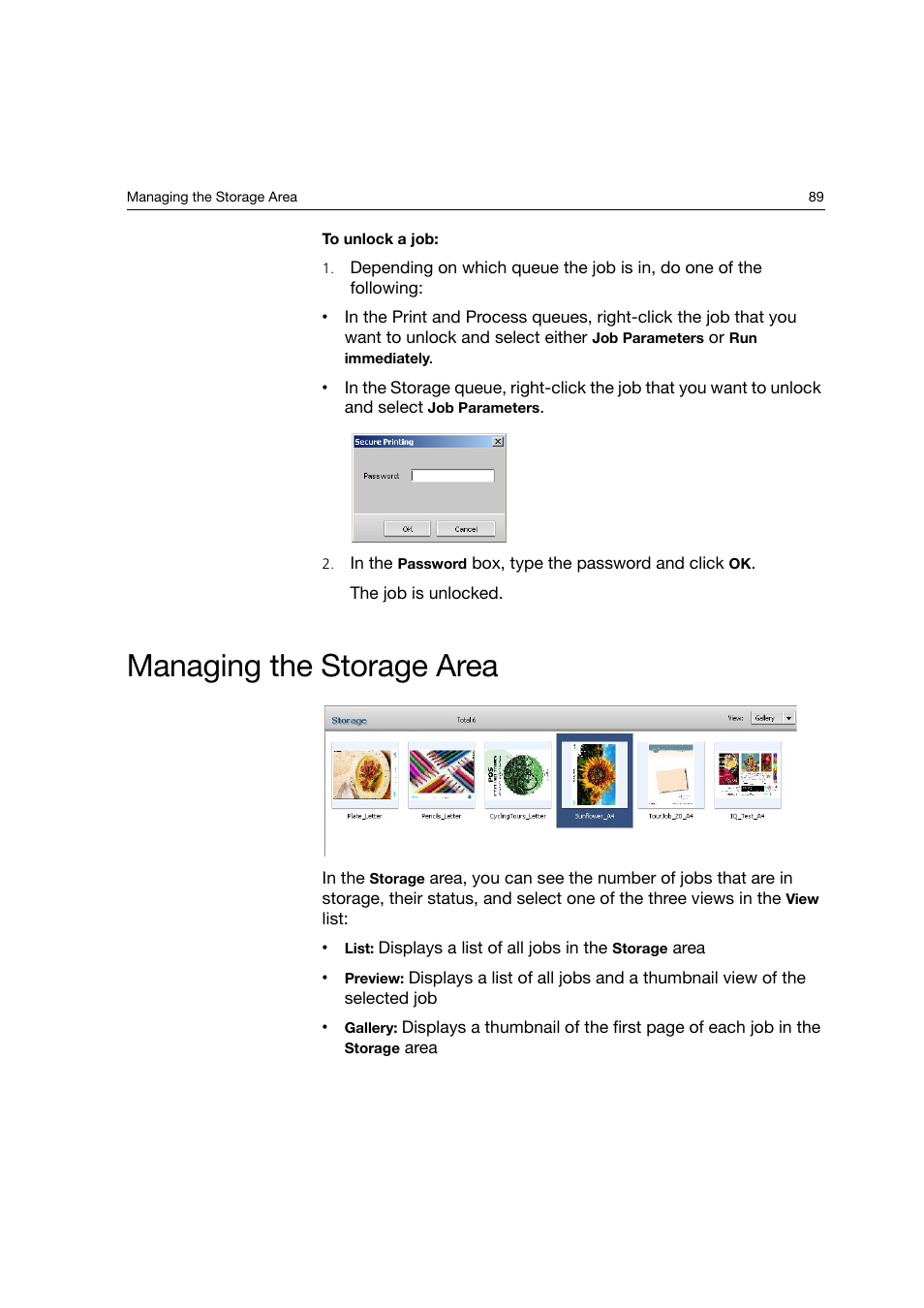 Managing the storage area | Konica Minolta bizhub PRO C6500P User Manual | Page 97 / 266