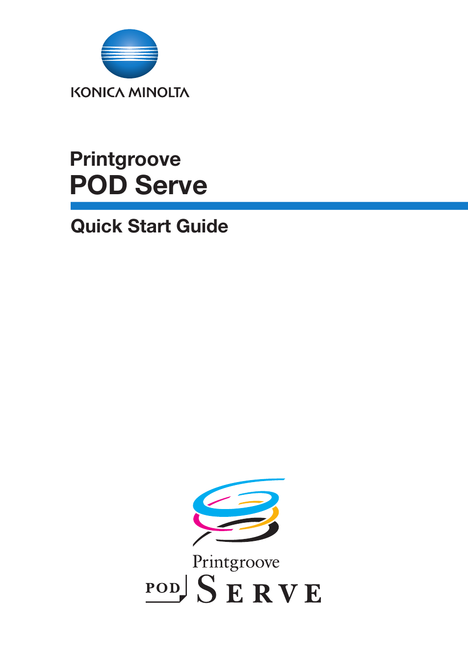 Konica Minolta Printgroove POD User Manual | 70 pages