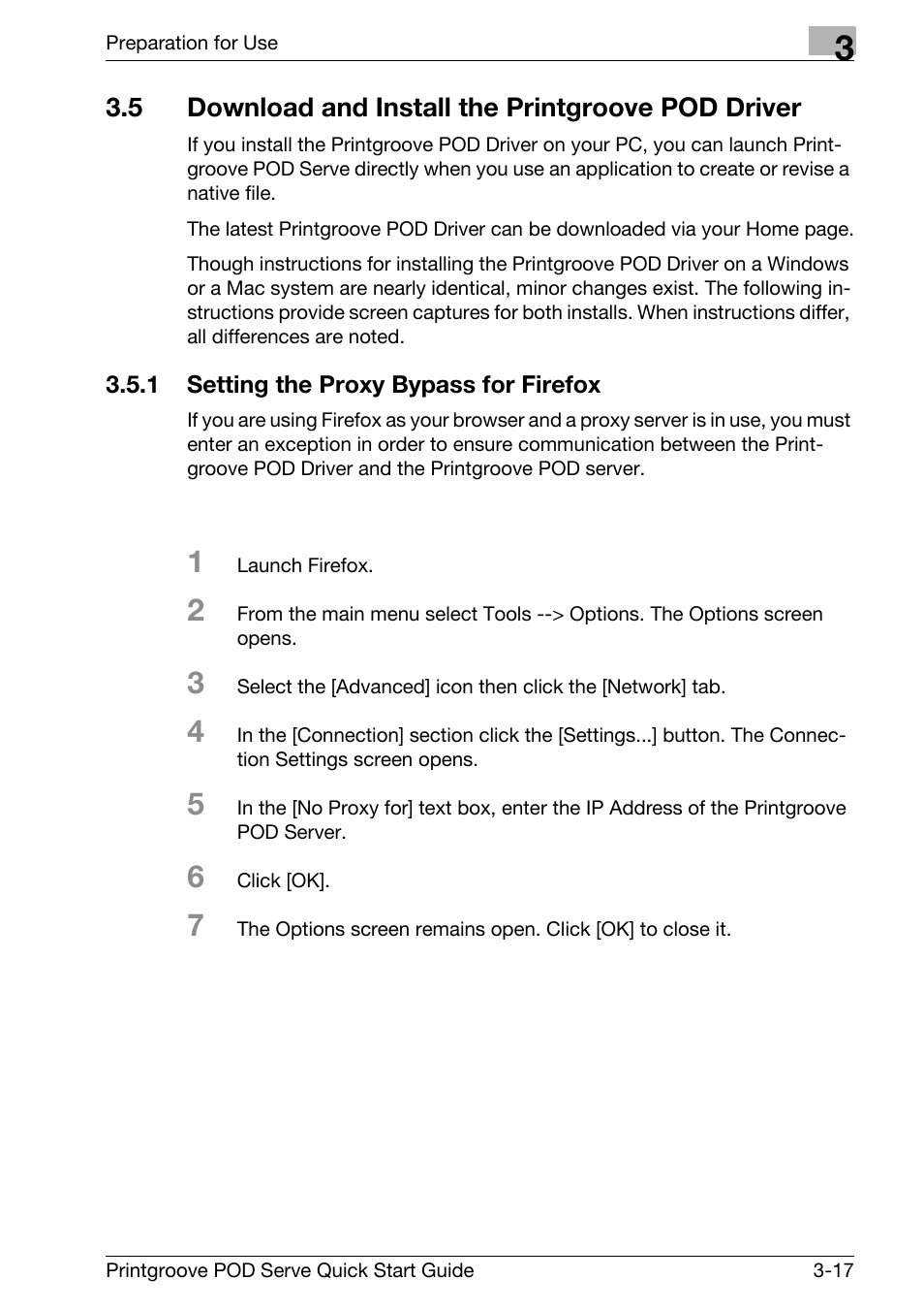 5 download and install the printgroove pod driver | Konica Minolta Printgroove POD User Manual | Page 42 / 70