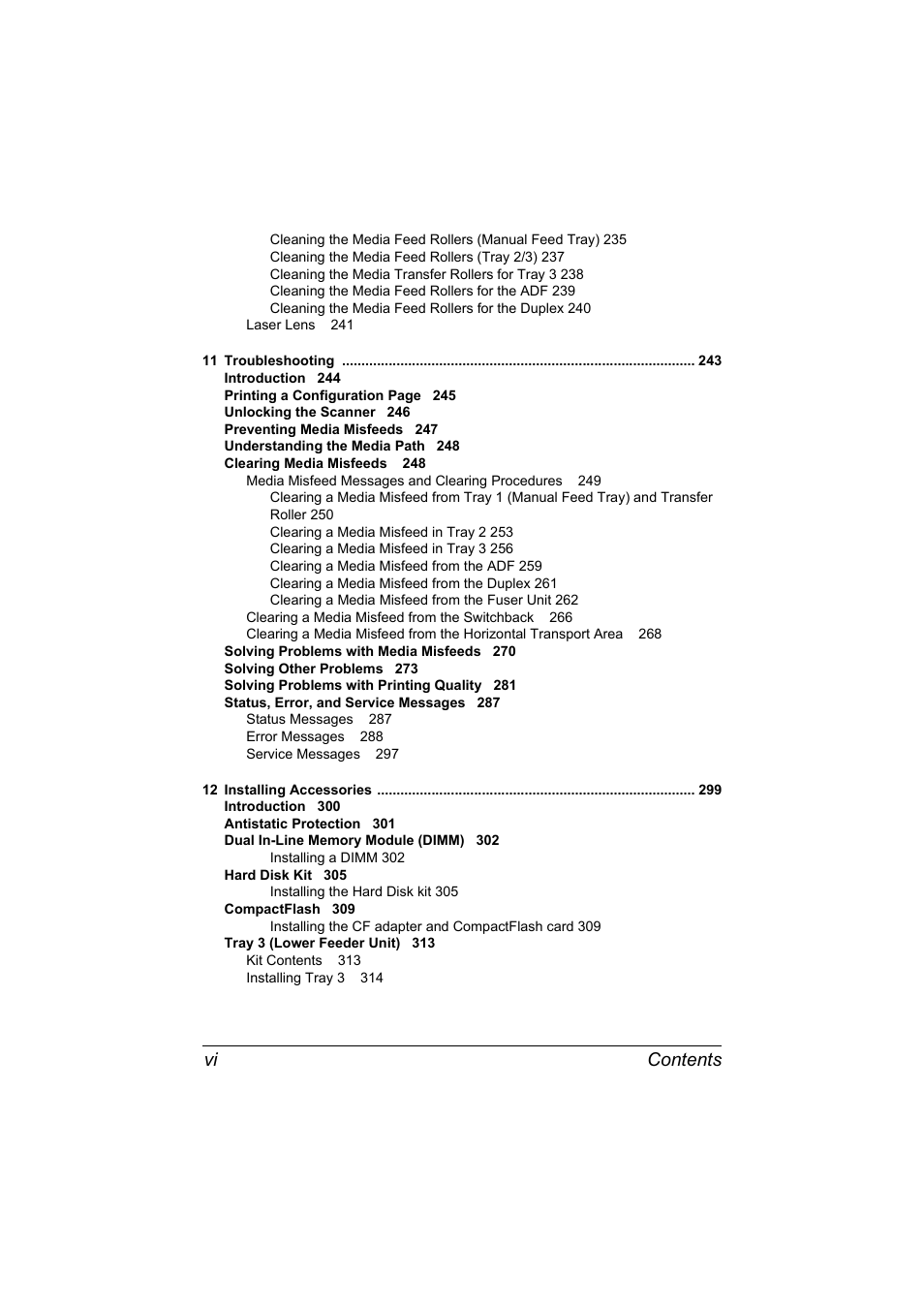 Contents vi | Konica Minolta bizhub C20X User Manual | Page 12 / 346