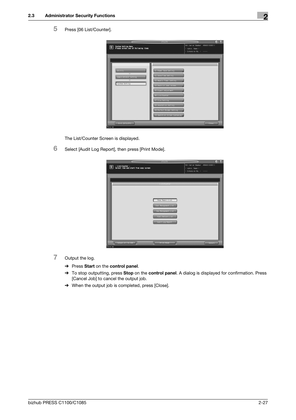 Konica Minolta bizhub PRESS C1100 User Manual | Page 37 / 72