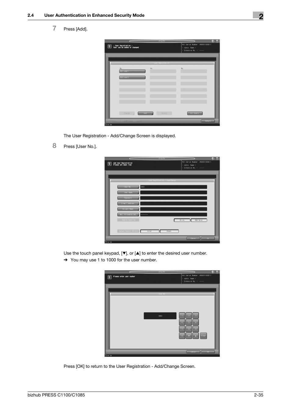 Konica Minolta bizhub PRESS C1100 User Manual | Page 45 / 72