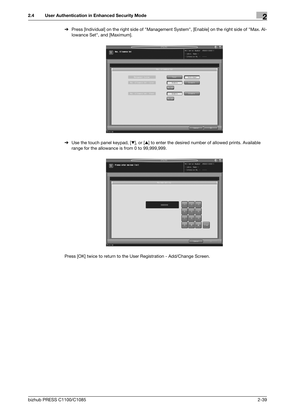 Konica Minolta bizhub PRESS C1100 User Manual | Page 49 / 72