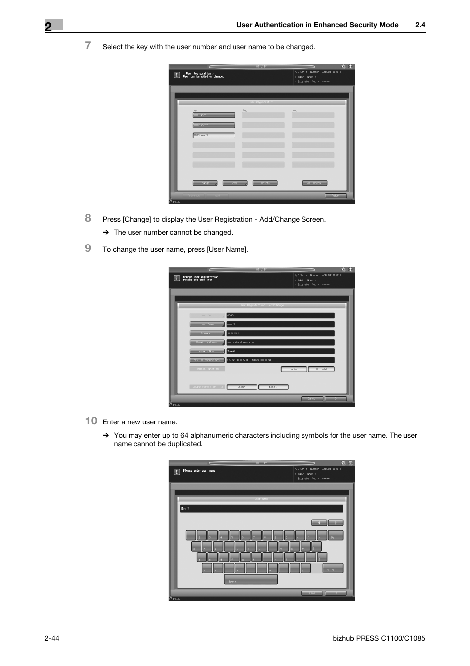 Konica Minolta bizhub PRESS C1100 User Manual | Page 54 / 72