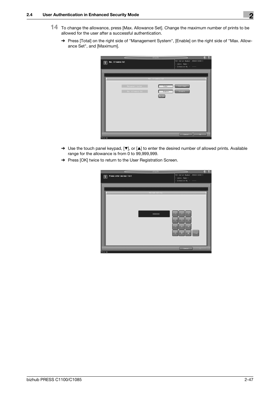 Konica Minolta bizhub PRESS C1100 User Manual | Page 57 / 72
