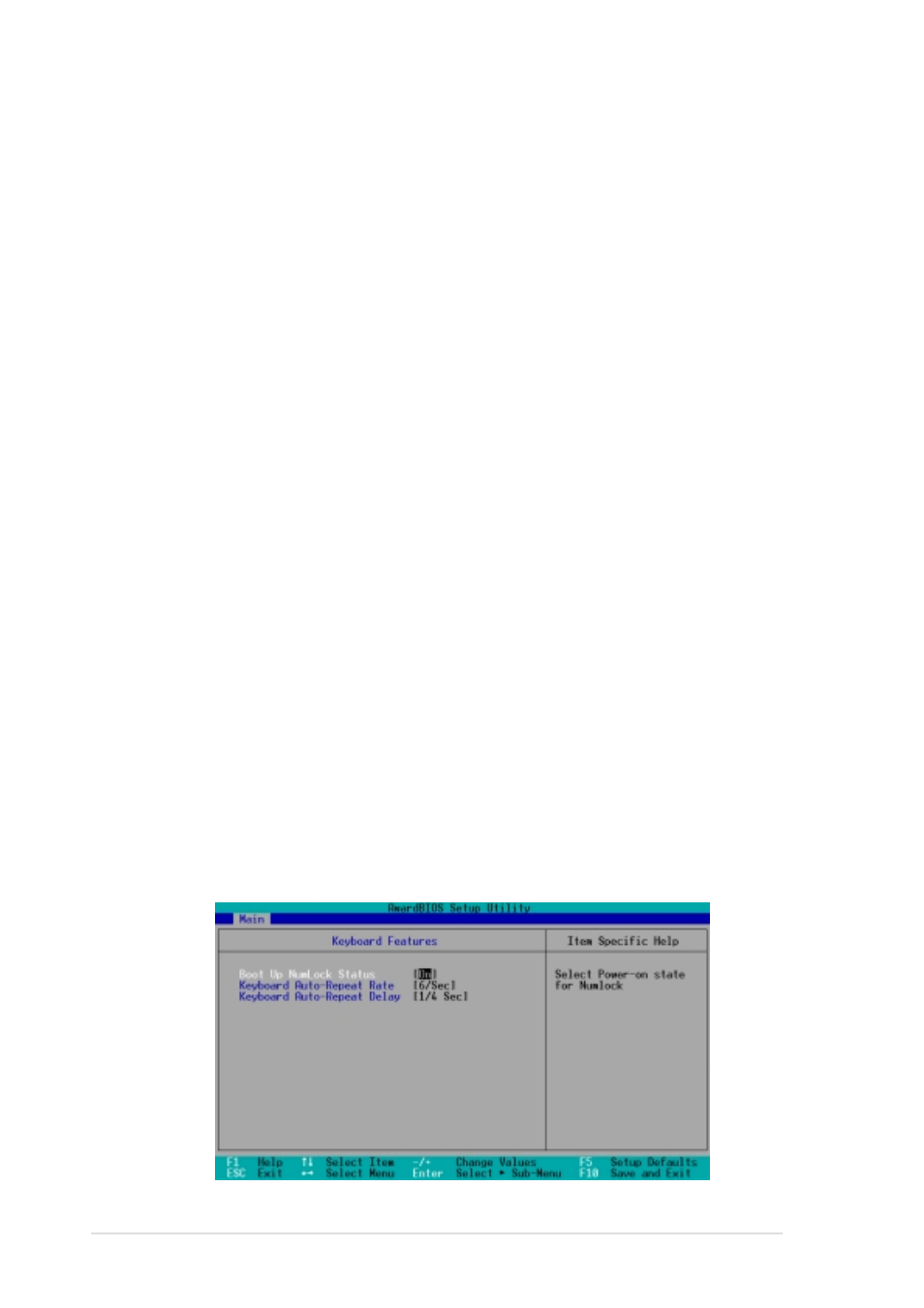 2 keyboard features | Asus P4PE BP User Manual | Page 50 / 84