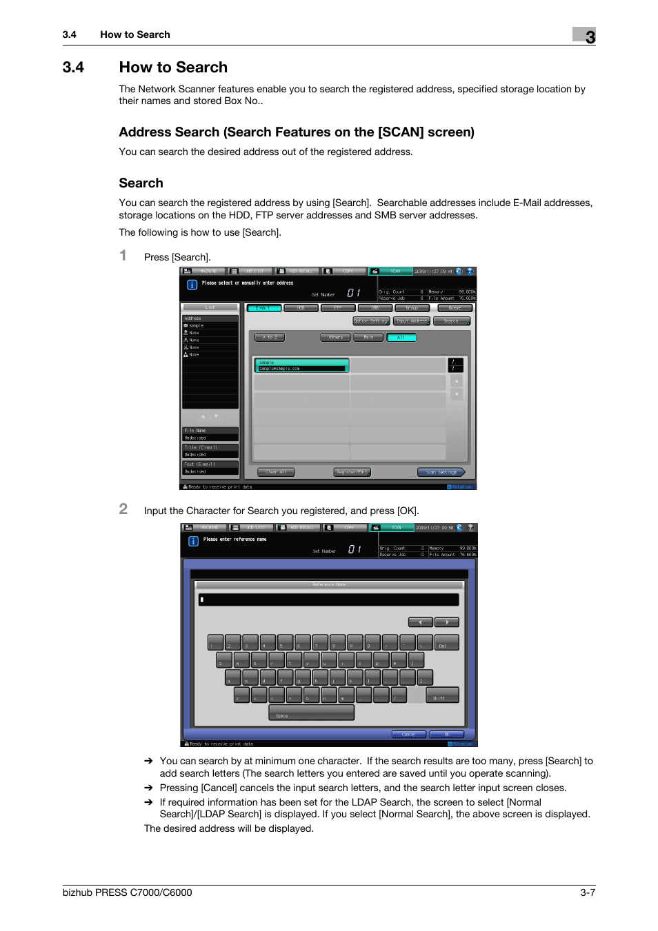 4 how to search, Search, How to search -7 | Konica Minolta IC-413 User Manual | Page 20 / 106