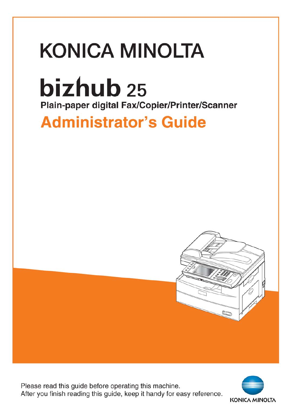 Konica Minolta bizhub 25 User Manual | 175 pages