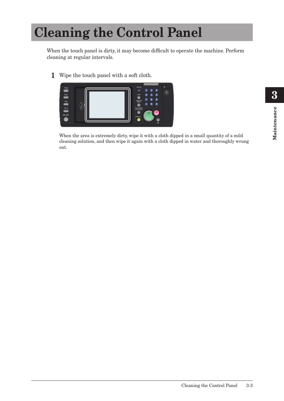 Cleaning the control panel, Cleaning the control panel -3 | Konica Minolta bizhub 25 User Manual | Page 144 / 175